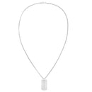 Tommy Hilfiger Jameson Dog Tag Necklace Silver 2790627
