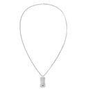 Tommy Hilfiger Jameson Dog Tag Necklace Silver 2790627