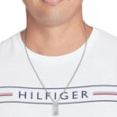 Tommy Hilfiger Jameson Dog Tag Necklace Silver 2790627