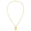 Tommy Hilfiger Jameson Dog Tag Necklace Gold 2790628