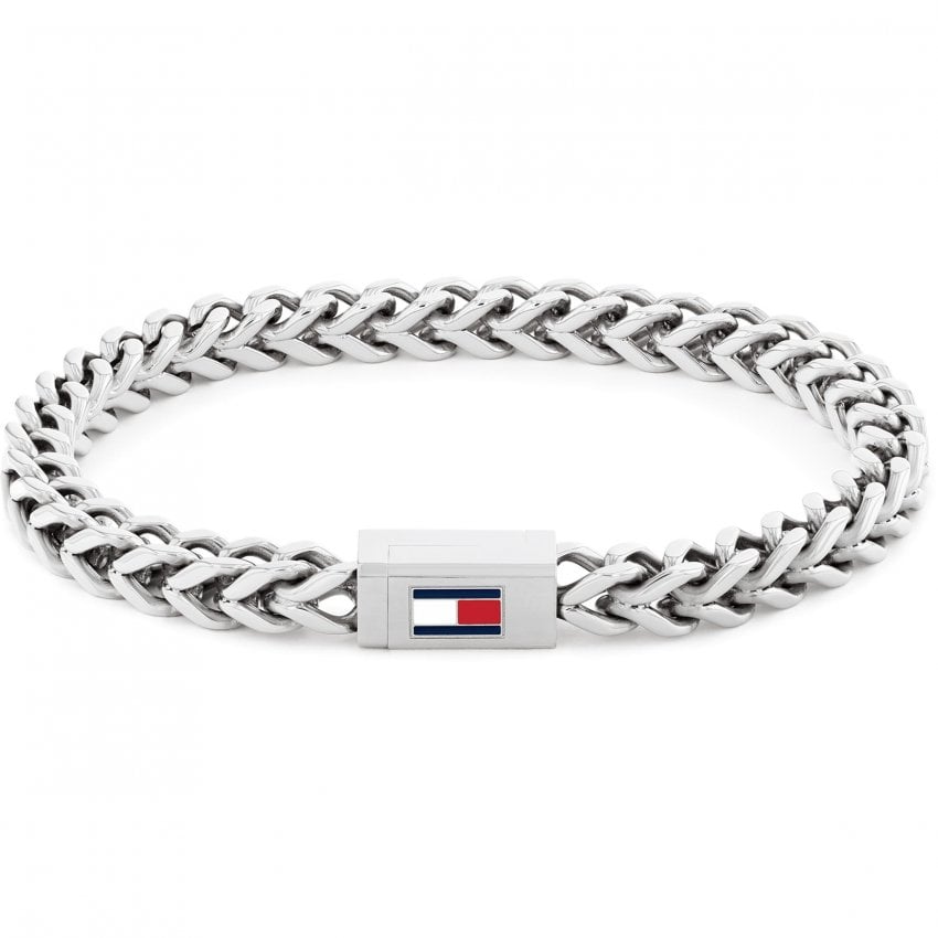 Tommy Hilfiger Braided Metal Men's Bracelet Silver 2790647