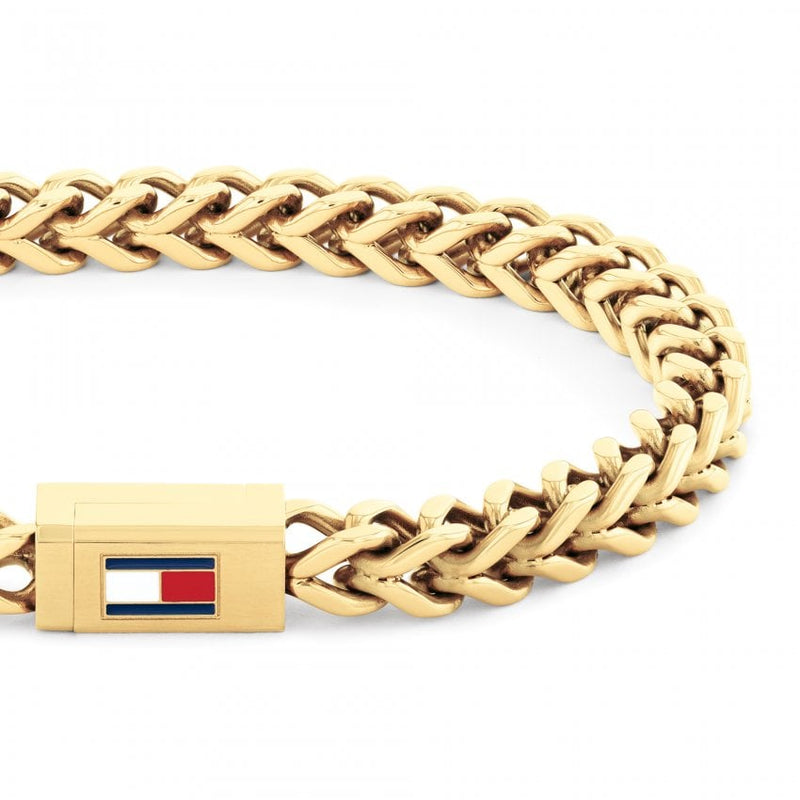 Tommy Hilfiger Braided Metal Men's Bracelet Gold 2790648