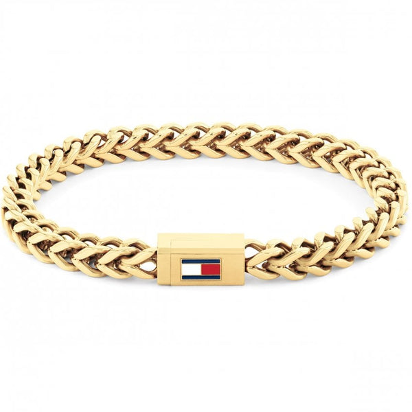 Tommy Hilfiger Braided Metal Men's Bracelet Gold 2790648
