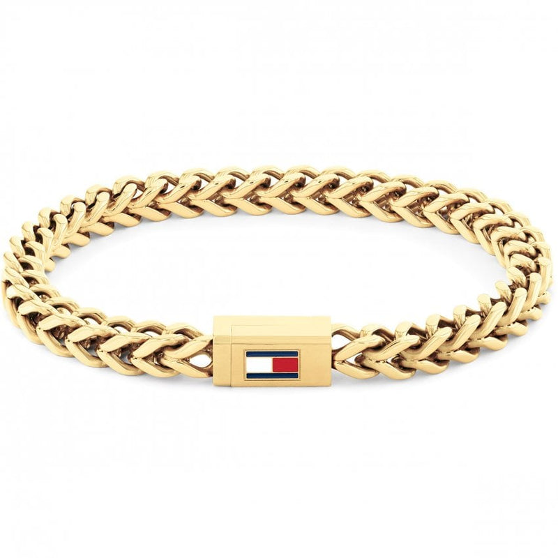 Tommy Hilfiger Braided Metal Men's Bracelet Gold 2790648