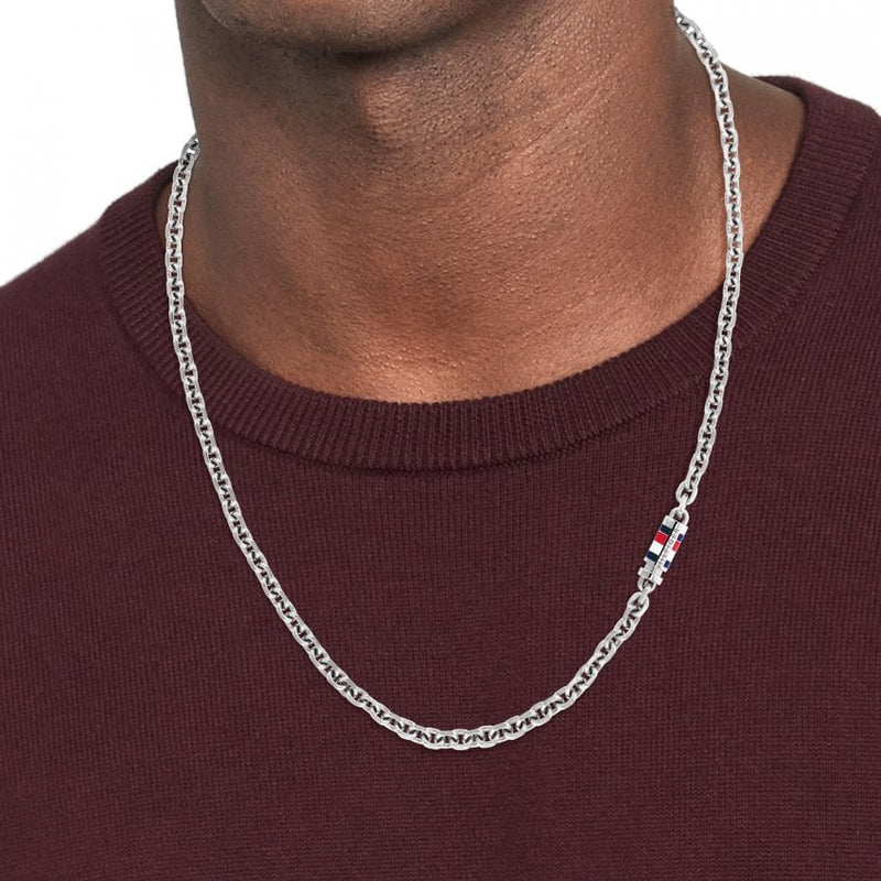 Tommy Hilfiger Bruce Chain Necklace Silver 2790650