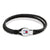 Tommy Hilfiger Men's Bruce Leather Bracelet Black 2790654