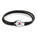 Tommy Hilfiger Men's Bruce Leather Bracelet Black 2790654