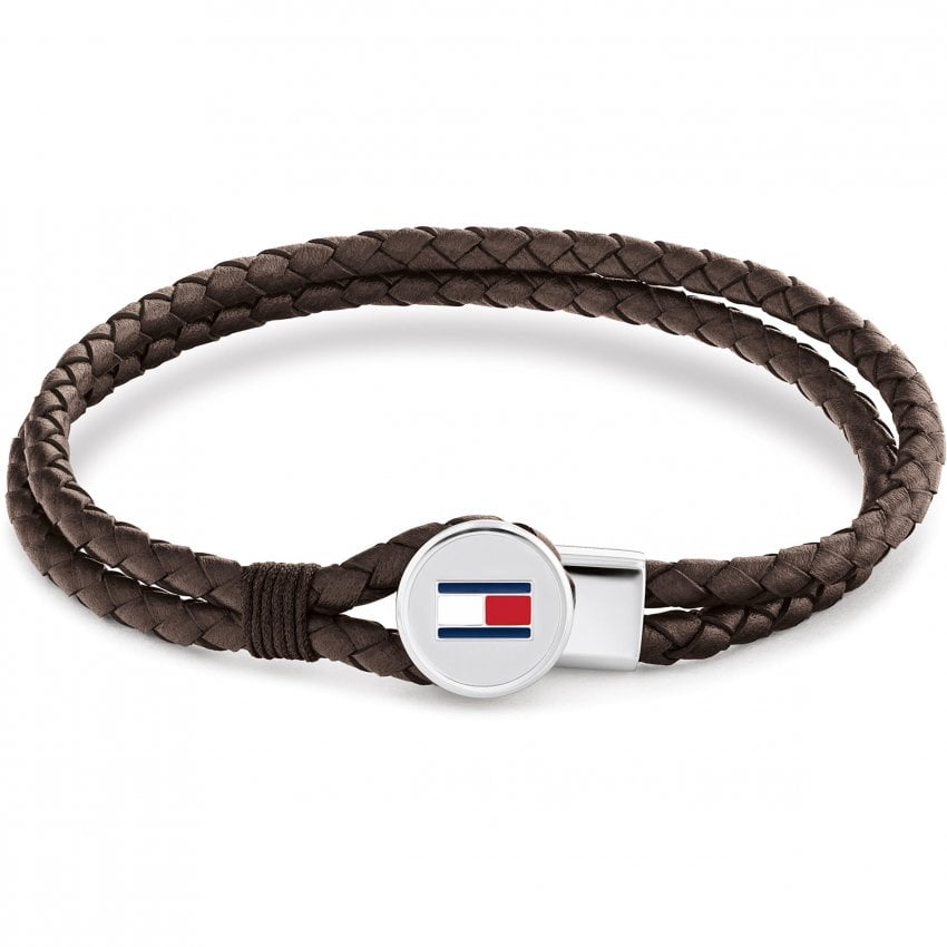 Tommy Hilfiger Men's Bruce Leather Bracelet Brown 2790655