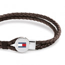 Tommy Hilfiger Men's Bruce Leather Bracelet Brown 2790655