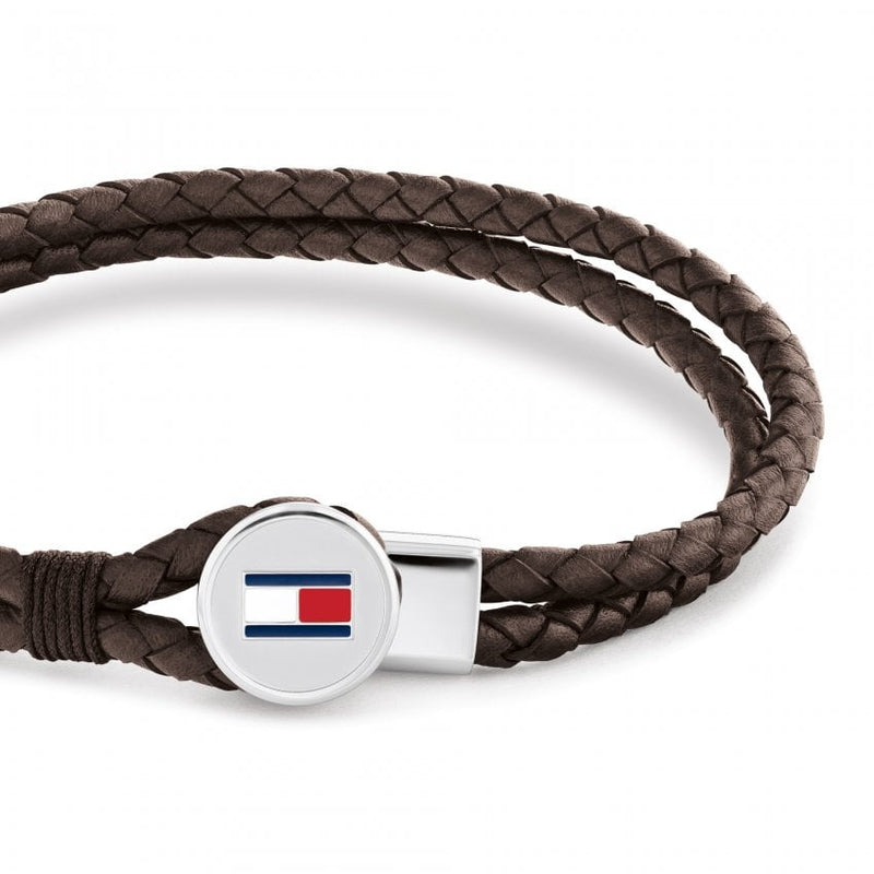 Tommy Hilfiger Men's Bruce Leather Bracelet Brown 2790655