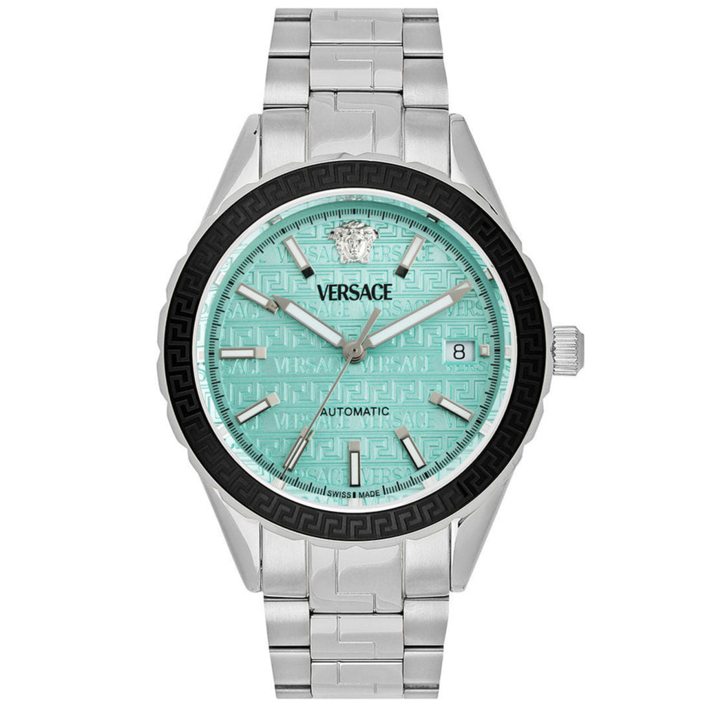 Versace Mens Hellenyium Turquoise Dial Automatic Watch VEQCA03