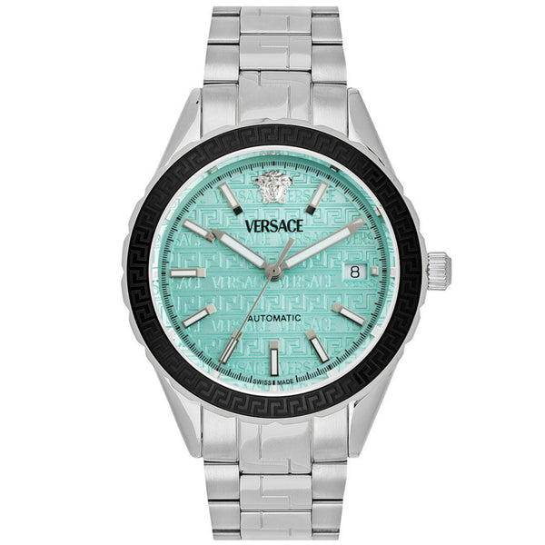 Versace Mens Hellenyium Turquoise Dial Automatic Watch VEQCA03