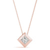 Princess Diamond Solitaire Pendant DiamondStatus