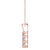 Round Triple Diamond Journey Pendant Necklace