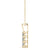 Round Triple Diamond Journey Pendant Necklace