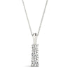 Round Triple Diamond Journey Pendant DiamondStatus