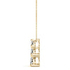 Round Triple Diamond Journey Triangle Claw Set Pendant DiamondStatus