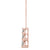 Round Triple Diamond Journey Triangle Claw Set Pendant