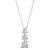 Round Triple Diamond Journey Triangle Claw Set Pendant