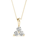 Round Triple Diamond Pyramid Pendant