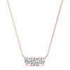 Round Triple Diamond Bar Pendant DiamondStatus