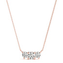 Round Triple Diamond Bar Pendant