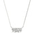 Round Triple Diamond Bar Pendant