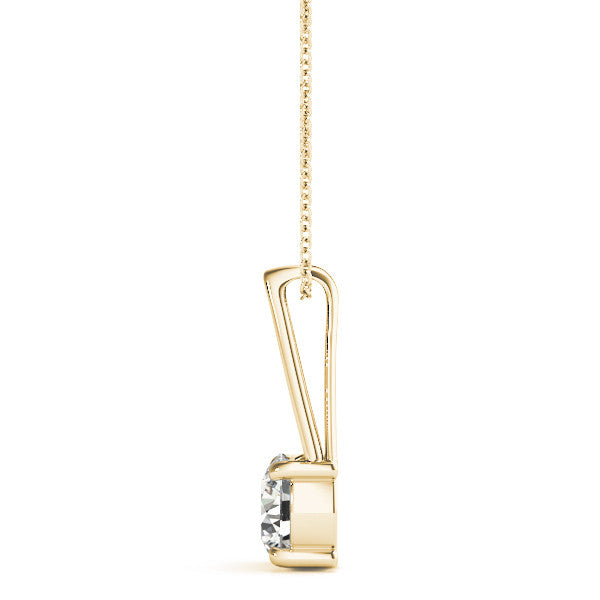 Round Diamond Solitaire Pendant