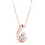 Round Diamond Drop Solitaire Pendant