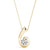 Round Diamond Drop Solitaire Pendant