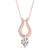 Round Diamond Drop Solitaire Pendant