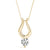 Round Diamond Drop Solitaire Pendant