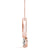 Round Diamond Drop Solitaire Pendant