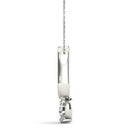 Round Diamond Drop Solitaire Pendant
