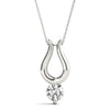 Round Diamond Drop Solitaire Pendant DiamondStatus
