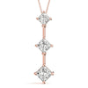 Princess Triple Diamond Journey Pendant DiamondStatus