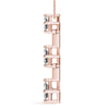 Princess Triple Diamond Journey Pendant DiamondStatus