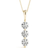 Round Triple Diamond Journey Pendant DiamondStatus