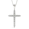 Round Diamond Journey Cross Pendant DiamondStatus
