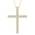 Diamond Pavé Cross Block Pendant