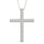 Diamond Pavé Cross Block Pendant