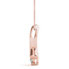 Round Diamond Ribbon Solitaire Pendant DiamondStatus