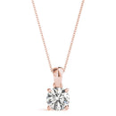 Round Diamond Solitaire Pendant