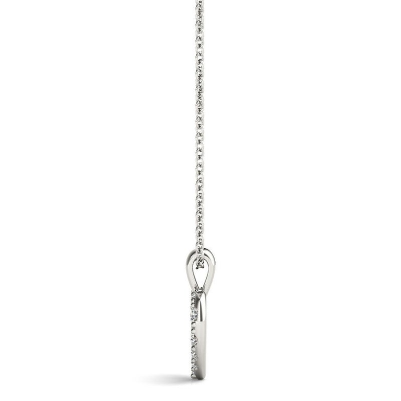 Diamond Pavé Mini Heart Pendant 0.50CT