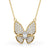 Butterfly Oval Diamond Pavé Pendant