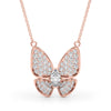 Butterfly Oval Diamond Pavé Pendant DiamondStatus