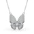 Butterfly Oval Diamond Pavé Pendant