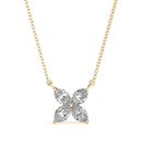 Floral Marquise Diamond Pendant