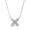 Floral Marquise Diamond Pendant