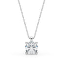 Round Diamond Solitaire Pendant